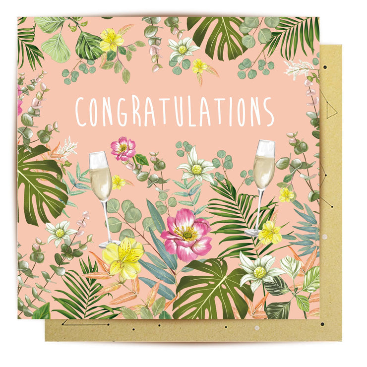 Floral Congratulations Card