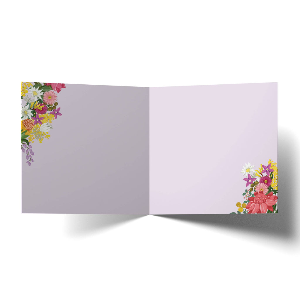 Bouquet Hug Card