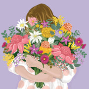 Bouquet Hug Card