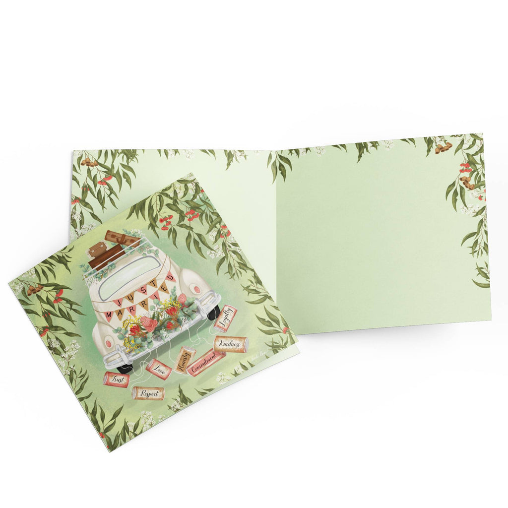 Just Married Wedding Card