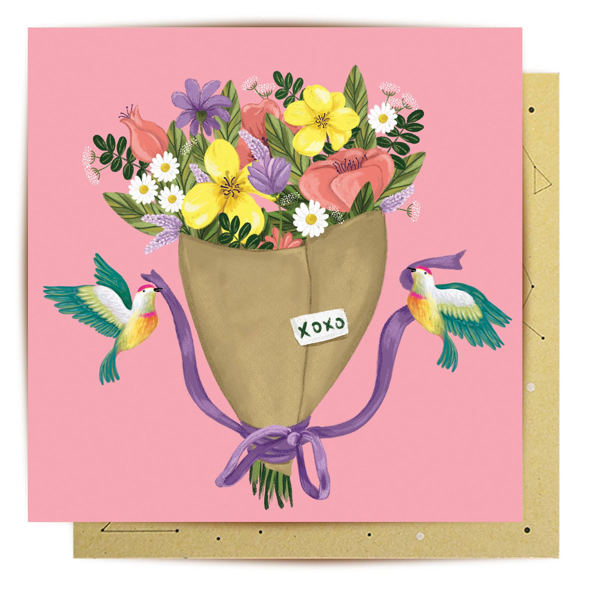 Xoxo Bouquet - Tag/Mini Card