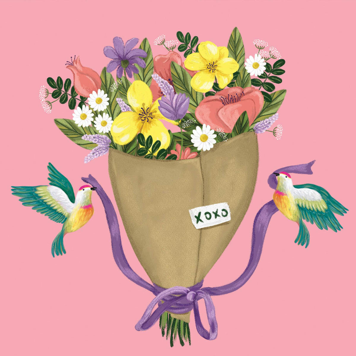 Xoxo Bouquet - Tag/Mini Card