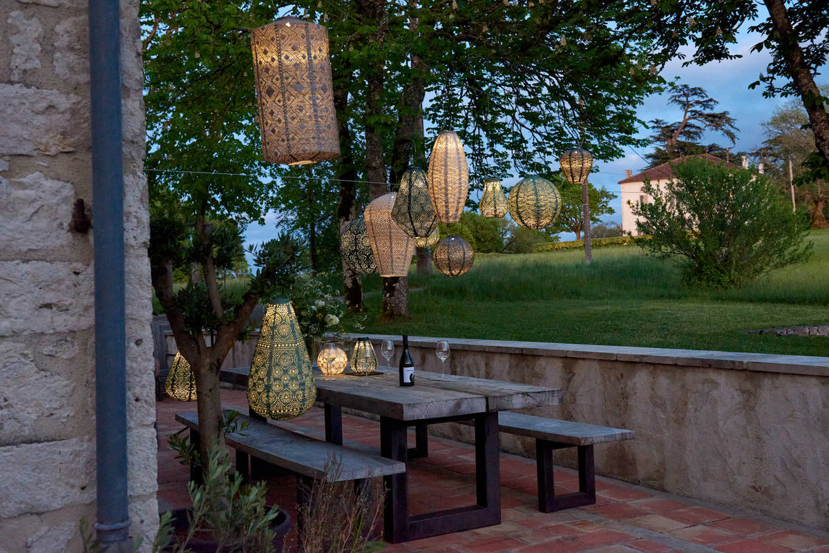 Lantern Oval 40cm - Plum