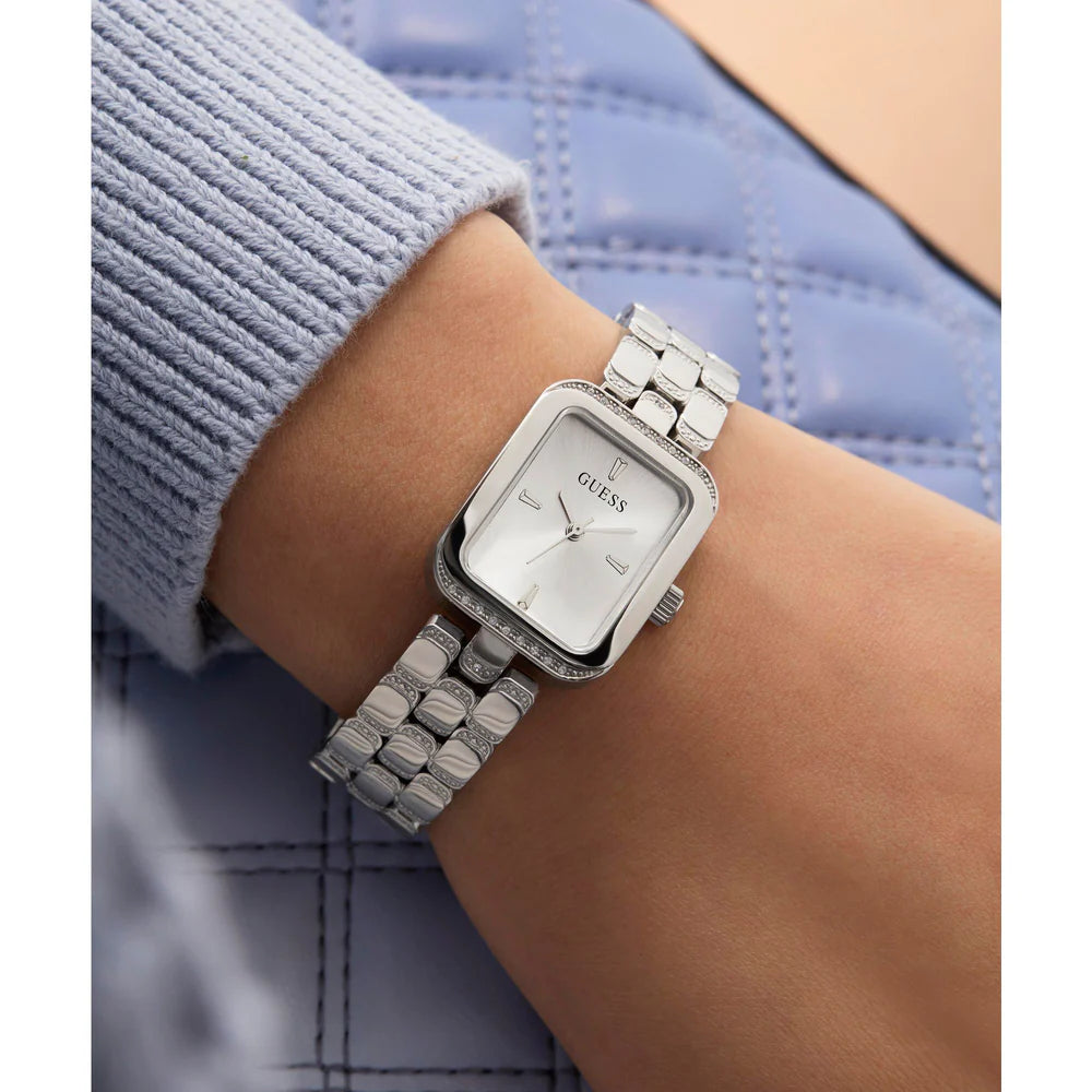 Guess  Isla Silver Crystal Watch