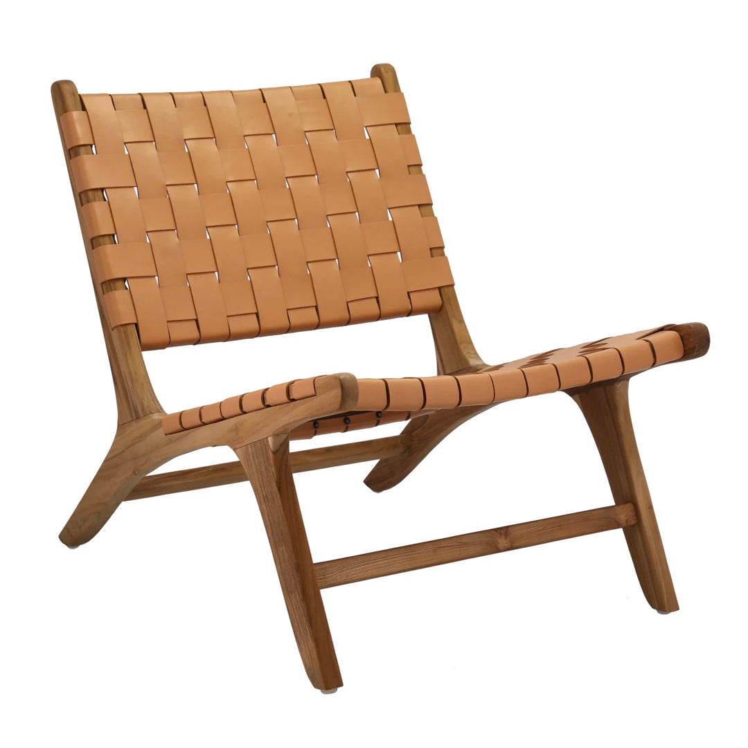 Leather Teak Lounge Chair Was $1500 Now