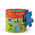 2 Piece Lets Begin Puzzle Cannisters - Asstd