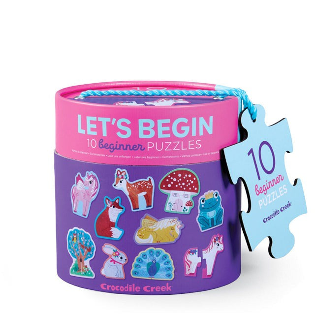 2 Piece Lets Begin Puzzle Cannisters - Asstd