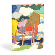 Handmade Embroidered Journal - Liberty  Prospect Road