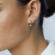 Gold Amore Stud Earrings