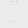 Adjustable Tear Drop Necklace - Gold