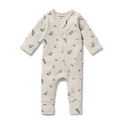 Little Olive Organic Waffle Zipsuit