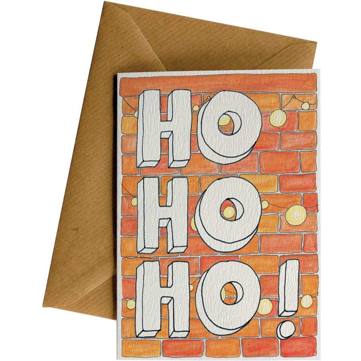 Ho Ho Ho Bricks Card