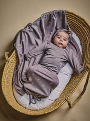 Merino Newcomers Baby Gown Taupe Nature