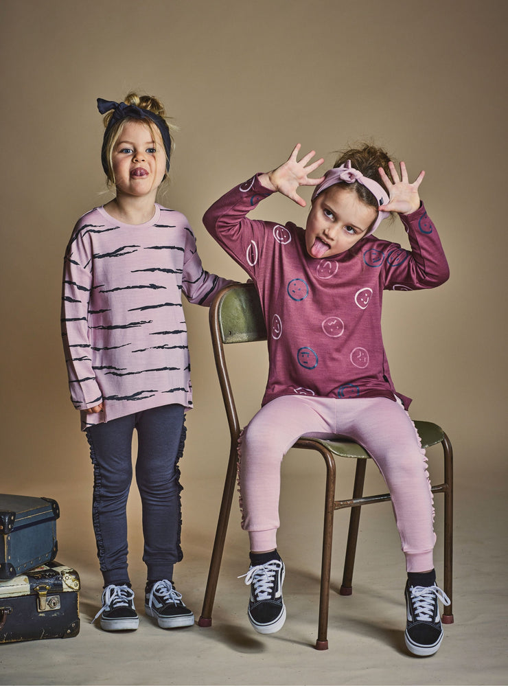 Ayla Merino L/S Top - Lilac Tiger