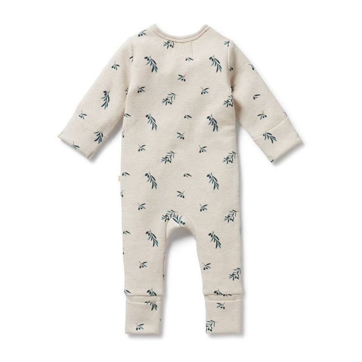 Little Olive Organic Waffle Zipsuit
