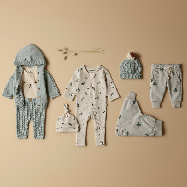 Little Olive Organic Waffle Zipsuit