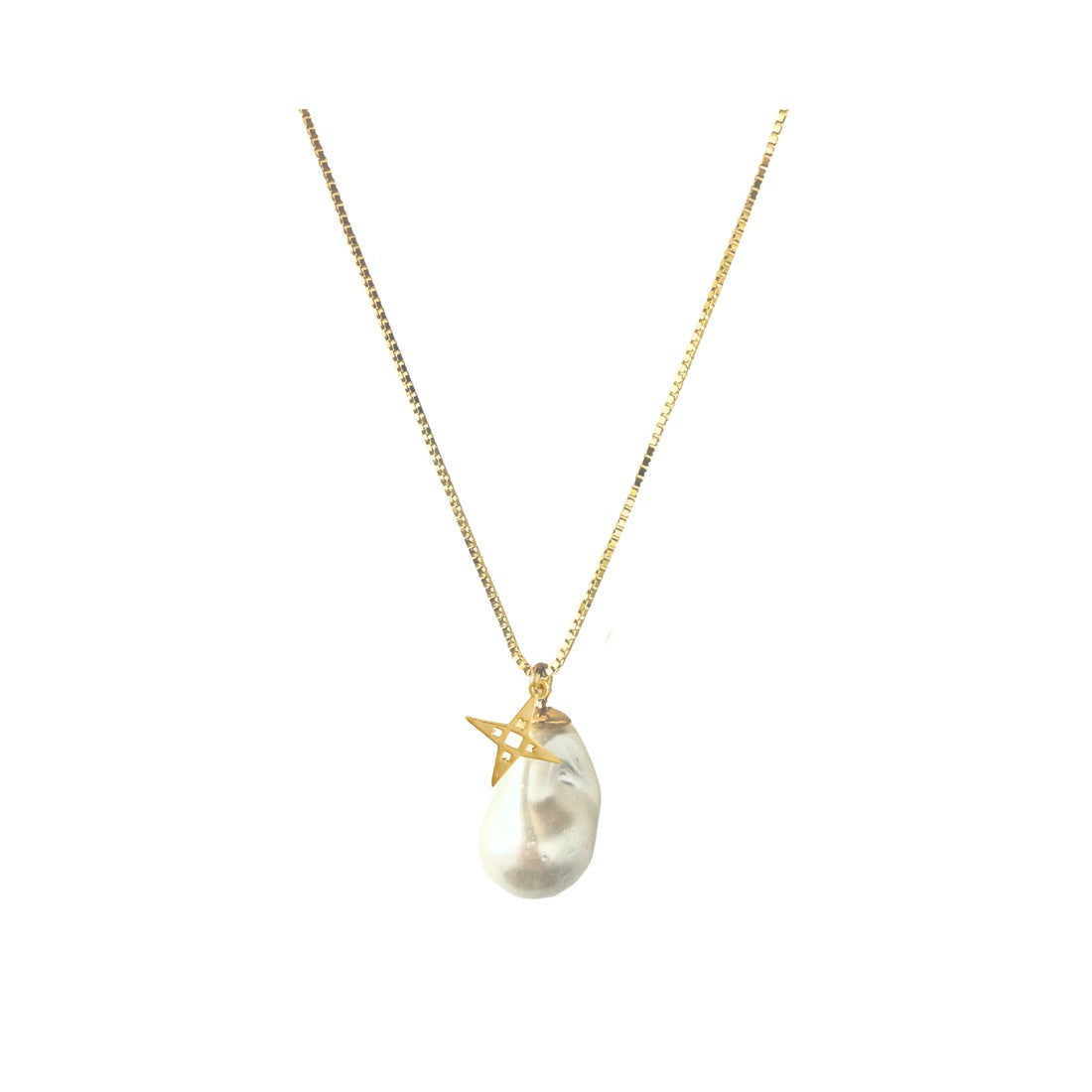 Luxe Pearl Gold Necklace