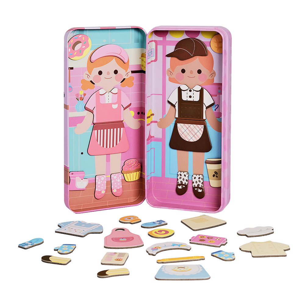 Magnetic Puzzle Box - Sweet Cafe Chefs