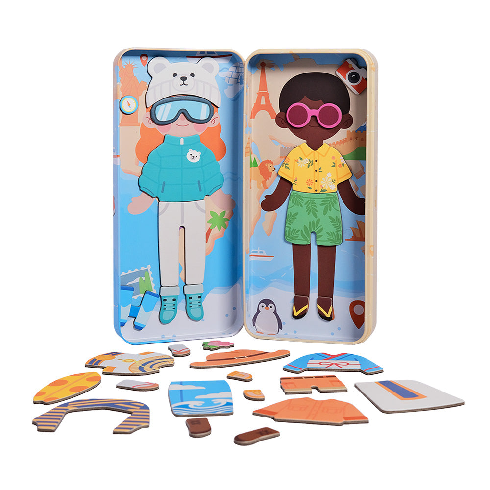 Magnetic Puzzle Box - World Travellers