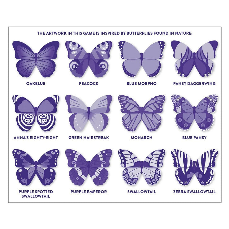 Butterflies Shaped Memory Match Game