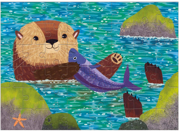 Sea Otter Mini Puzzle - 48 Piece
