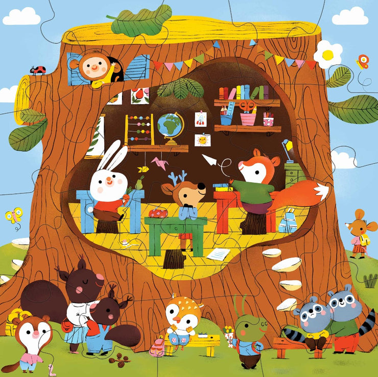 Forest School 25 Piece Floor Puzzle