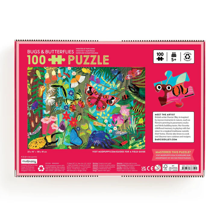 100 Piece Bugs & Butterflies Puzzle