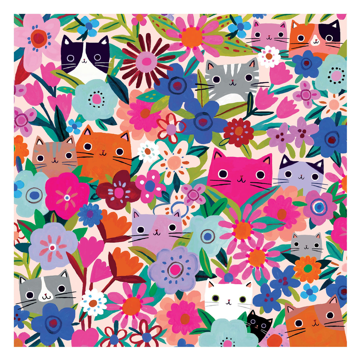 Blooming Cats Puzzle - 500 Pieces