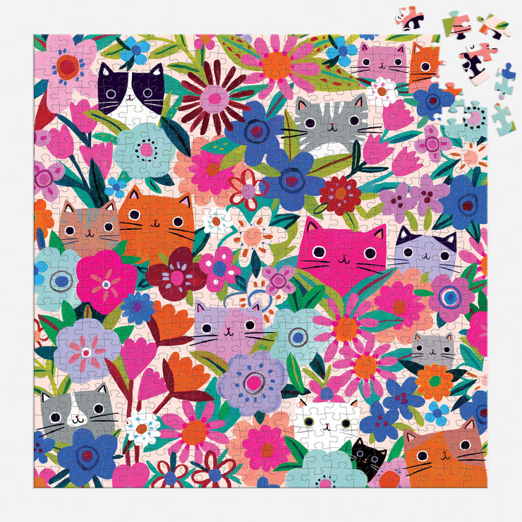 Blooming Cats Puzzle - 500 Pieces