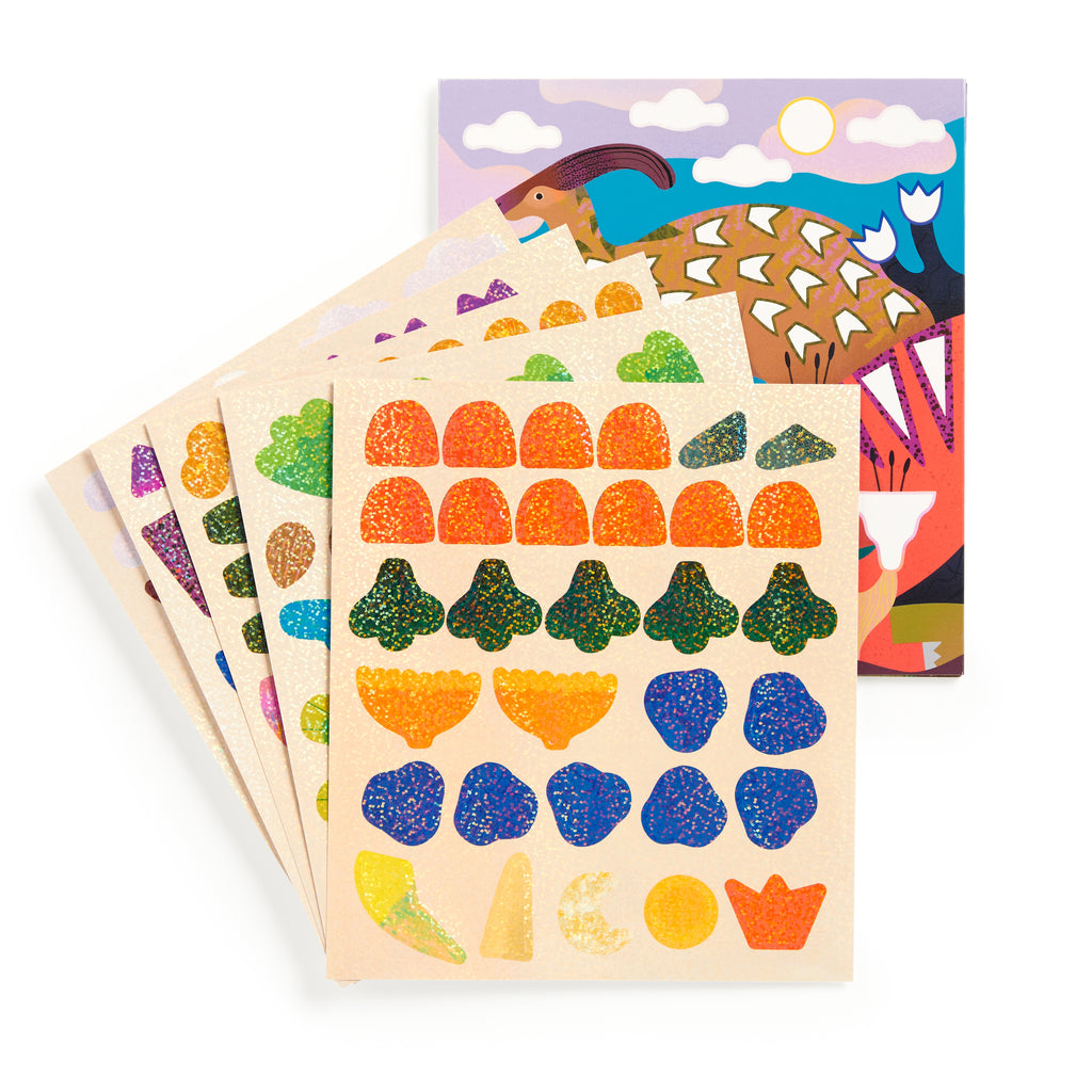 Dinosaur Land Sticker Sparkles Poster Activity Kit