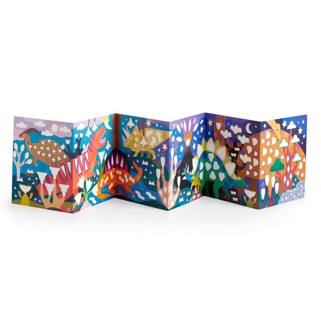 Dinosaur Land Sticker Sparkles Poster Activity Kit
