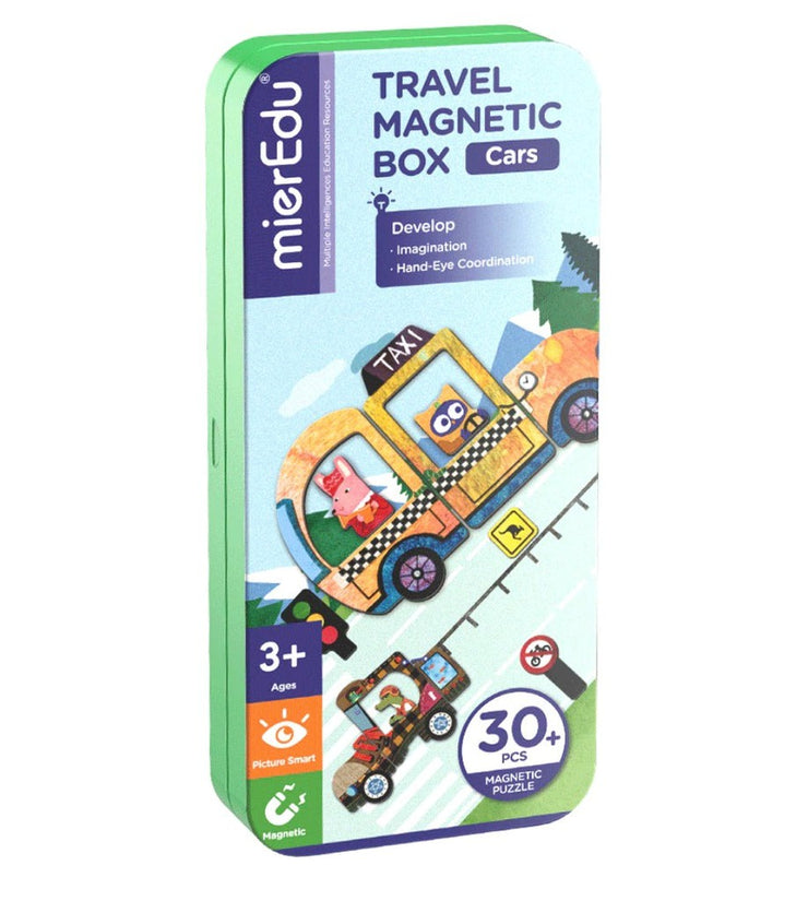 Magnetic Puzzle Box - Cars