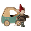 Maileg Christmas Mouse Little Brother in Car Box