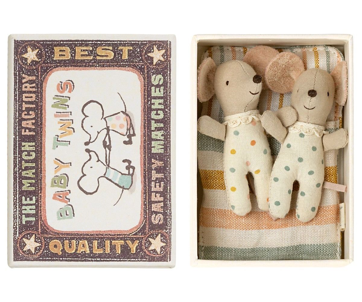 Maileg Mice Twins Baby in Box - 2025