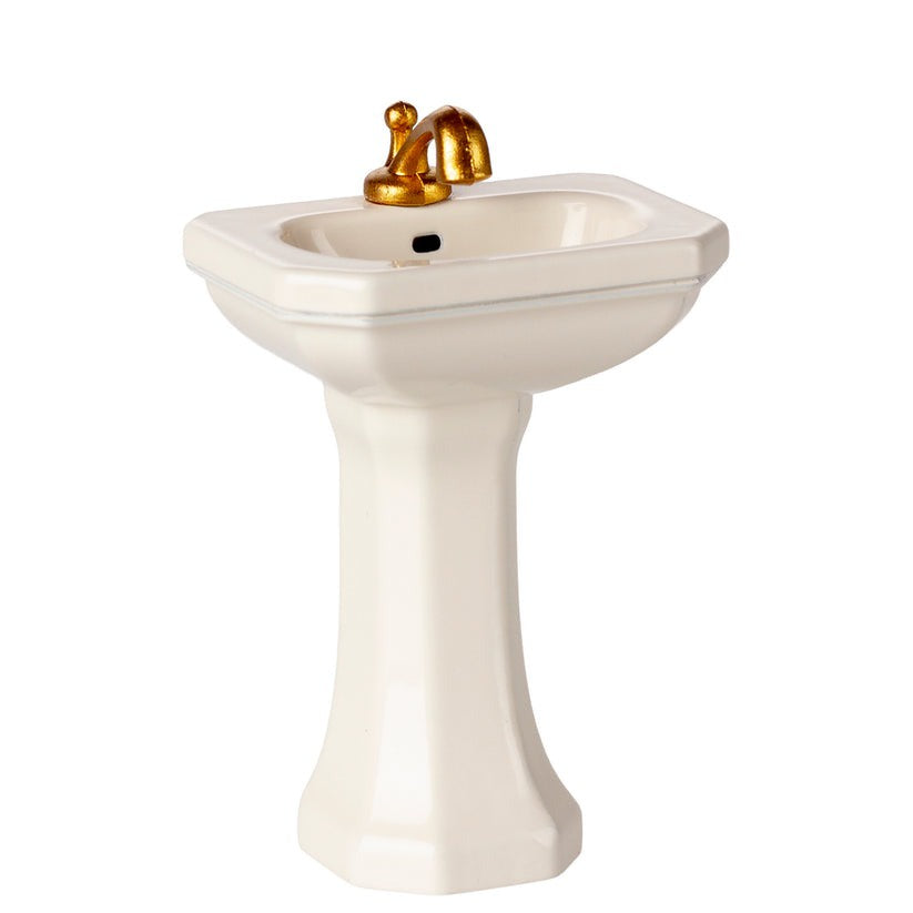 Maileg Bathroom Sink Mouse Off White