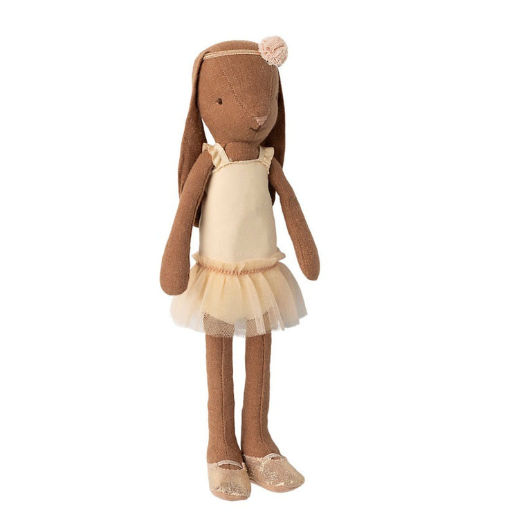Maileg Bunny Size 2 Brown Ballet Suit & Cream Skirt
