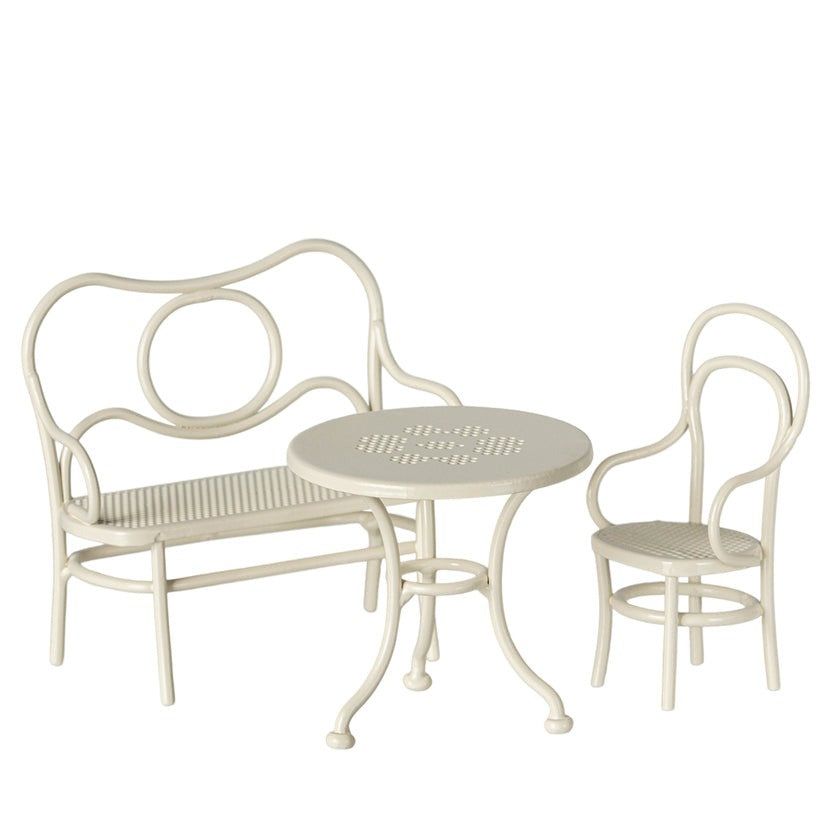 Maileg Cafe Set Mouse - Small Off white