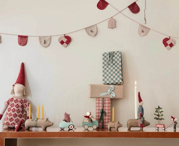 Maileg Christmas Mouse Little Brother in Car Box