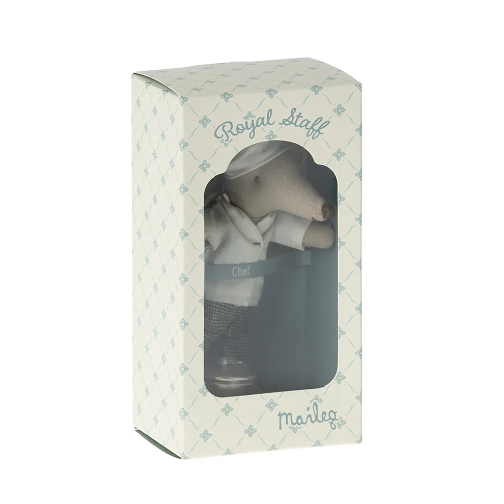 Maileg Chef Mouse w Pot & Spoon