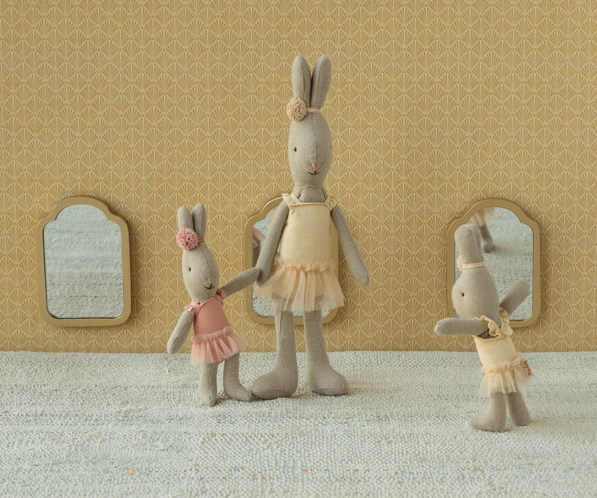 Maileg Rabbit Micro Ballet & Skirt - Rose