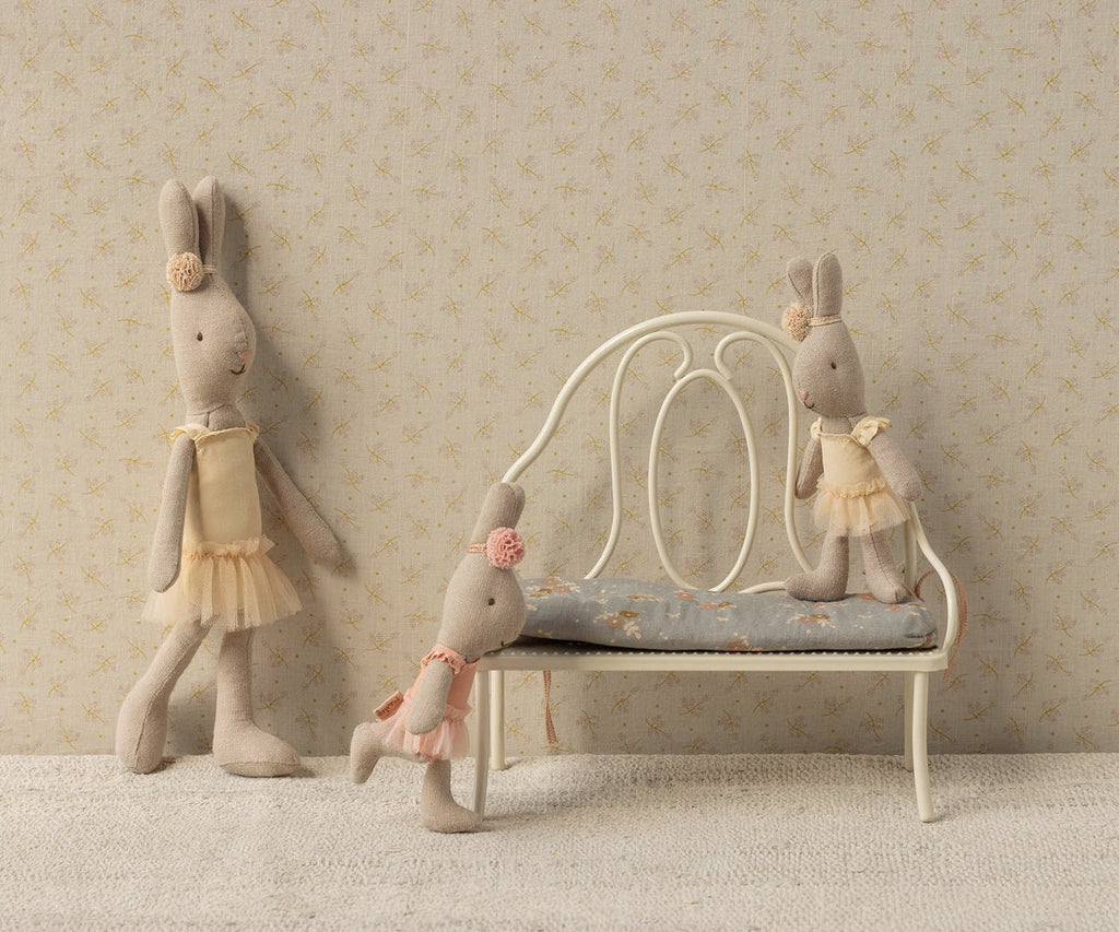 Maileg Vintage Bench - Miniature Off-White
