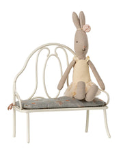Maileg Vintage Bench - Miniature Off-White