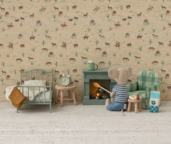 Maileg Vintage Bed Mouse - Mint