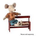 Maileg Bench for Mouse  - Red