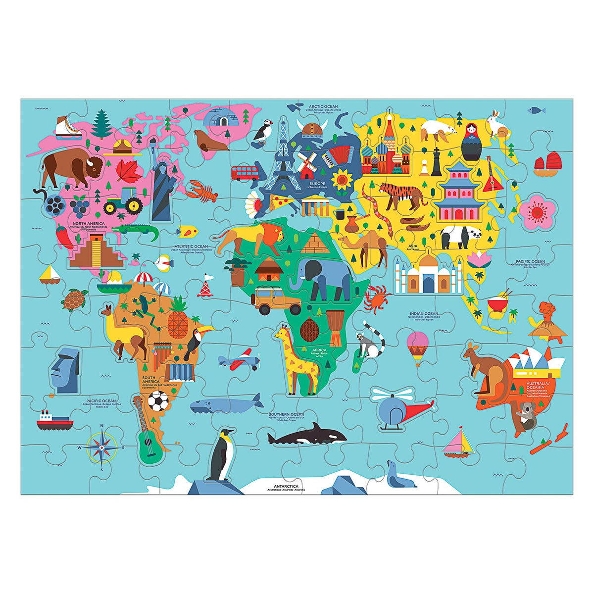Map Of The World Puzzle 78 Piece