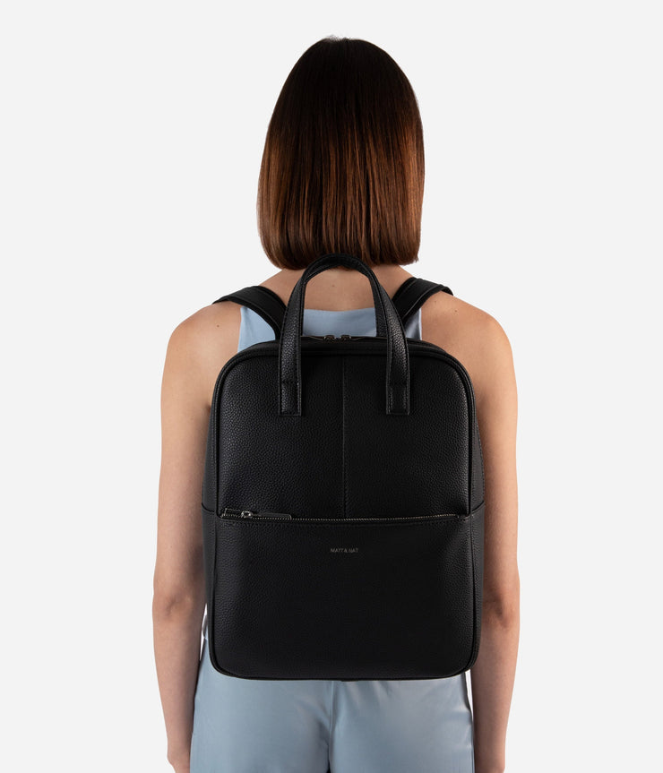 Vegan Backpack - Thebe Grain Black