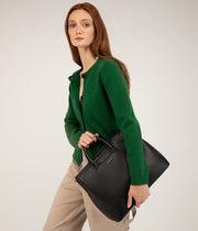Vegan Satchel - Kintla Arbor Black Was $320