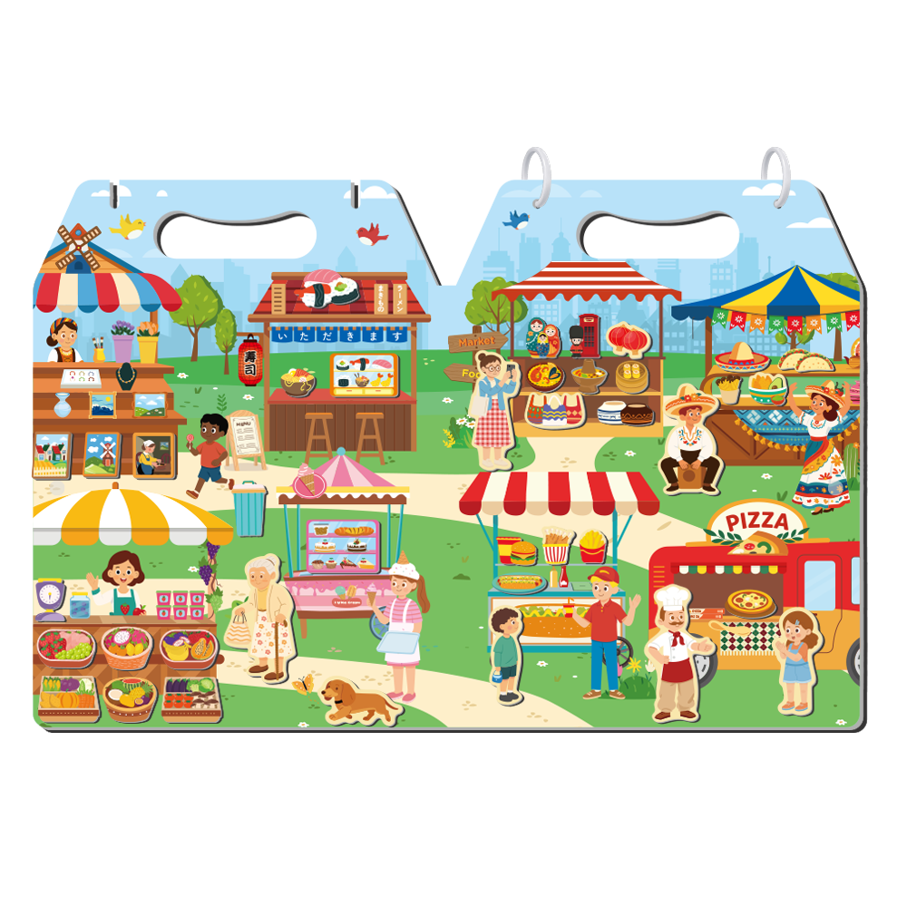 Meet My Market Magnet Set