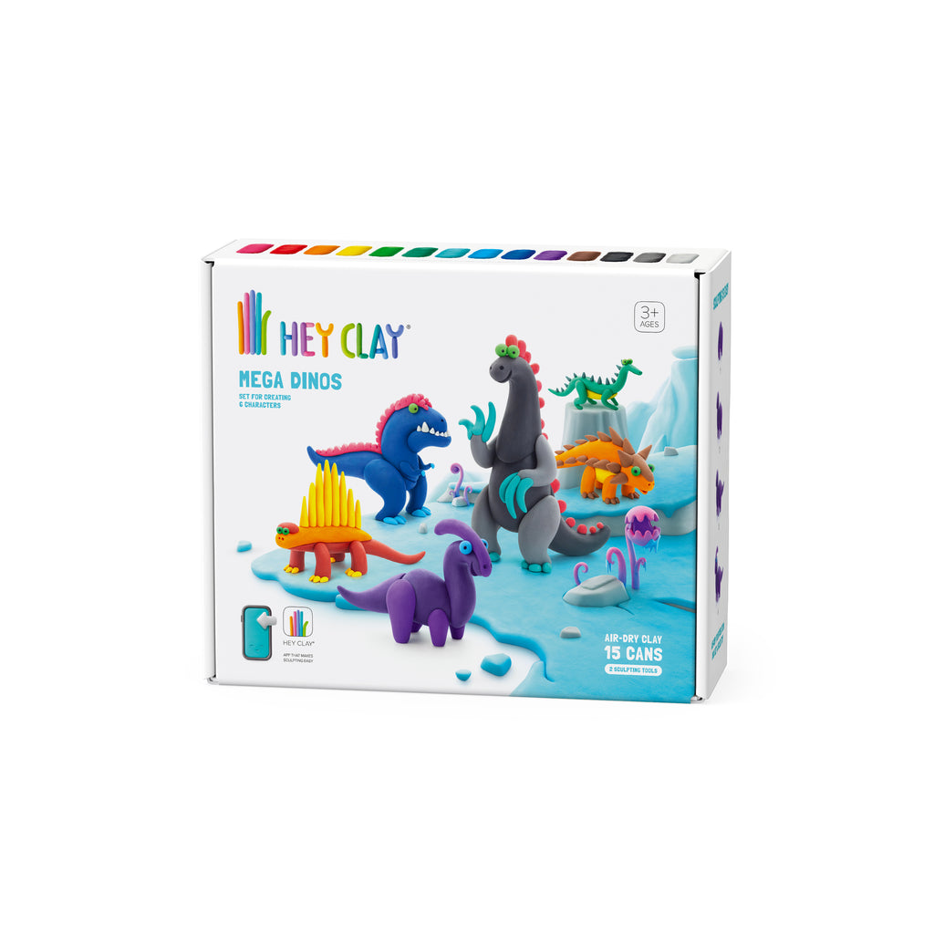 Hey Clay Mega Dino Set - 15 Cans