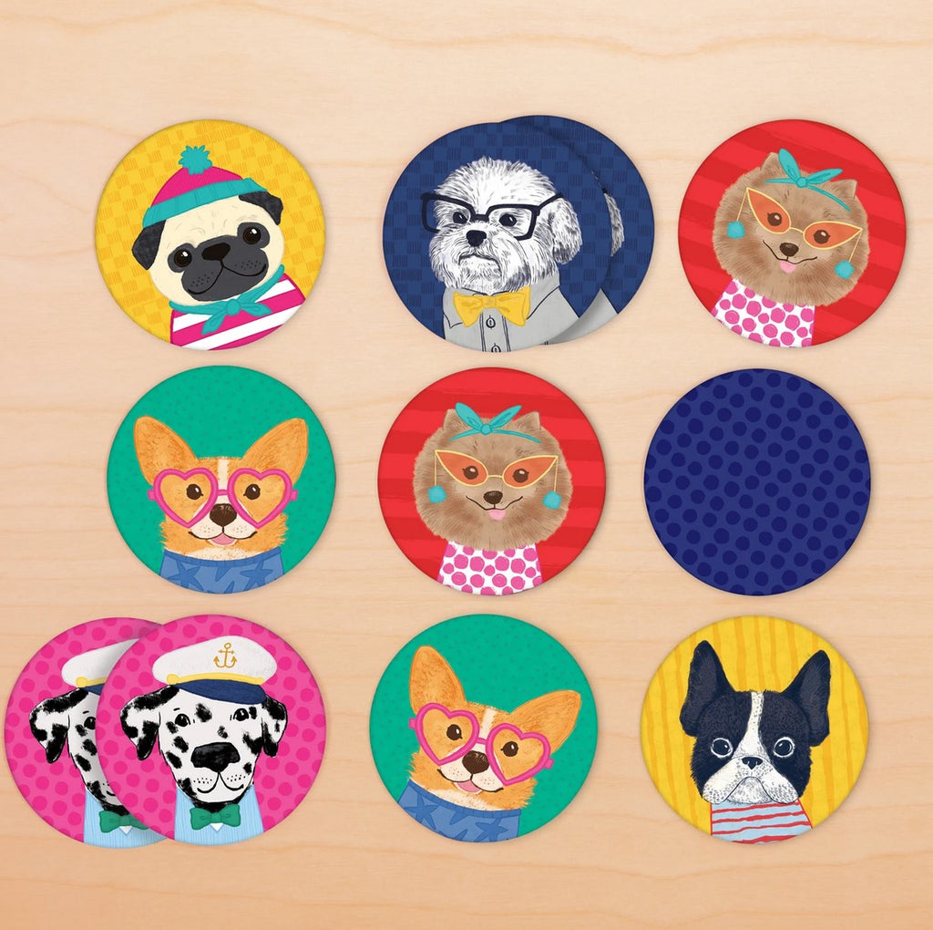Dog Portraits Mini Memory Match Game
